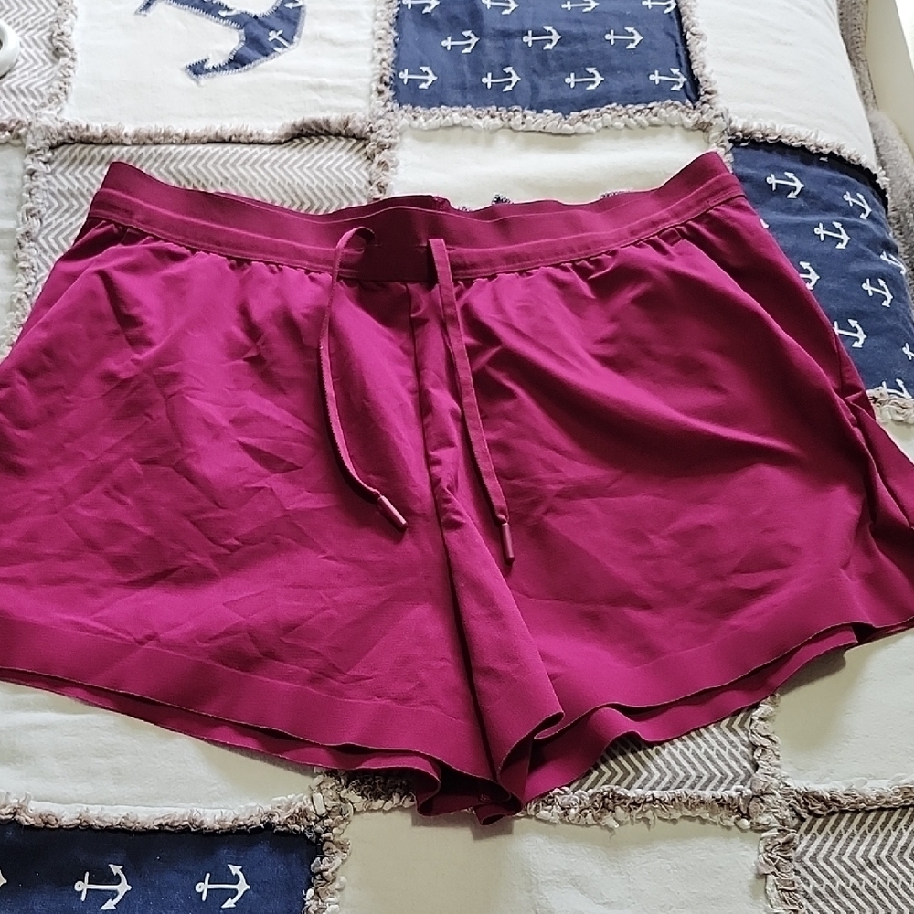 Uniqlo Women's Magenta Athletic Shorts